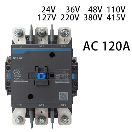 Contactor AC 415V NXC-120 de 120A para control de motores eléctricos 2