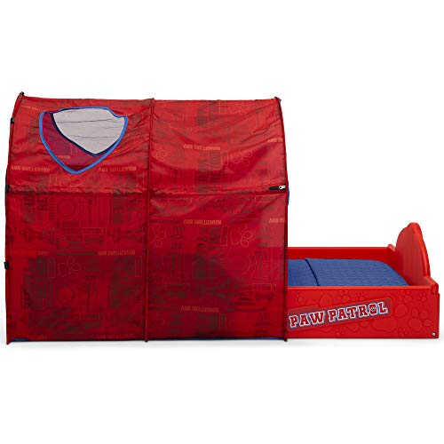 Image of Delta Children Nick Jr. PAW Patrol Sleep and Play Toddler Bed with Tent, Red