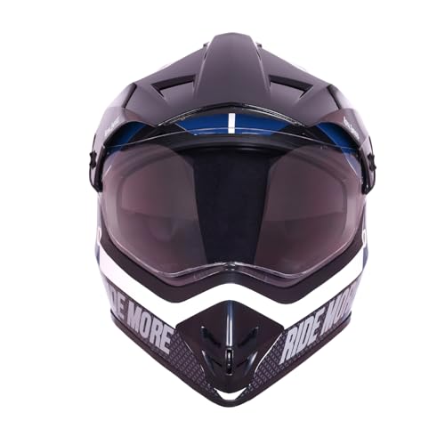 Image of Royal Enfield Throttle DS Kinetic | Certification: ISI and DOT | Shock Absorption: High Density EPS liner | High Impact ABS Outer Shell | Micrometric Lock | WHITE L