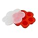 ZHOUBA Plateau en silicone avec compartiments pour nourriture de bébé, conteneur, bac avec couvercle pour congélateur, transportable, sans bisphénol A, silicone, Red, taille unique