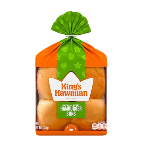 King's Hawaiian Original Hawaiian Sweet Hamburger Buns, 8 ct, 12
