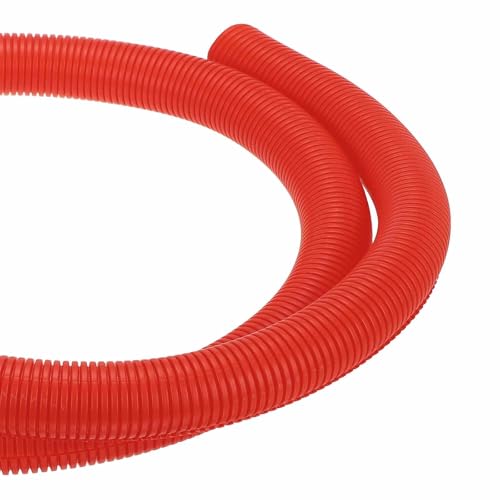 DMiotech 6.6ft Wire Loom Split Tubing 1 1/2 Inch(38.1mm) ID Red