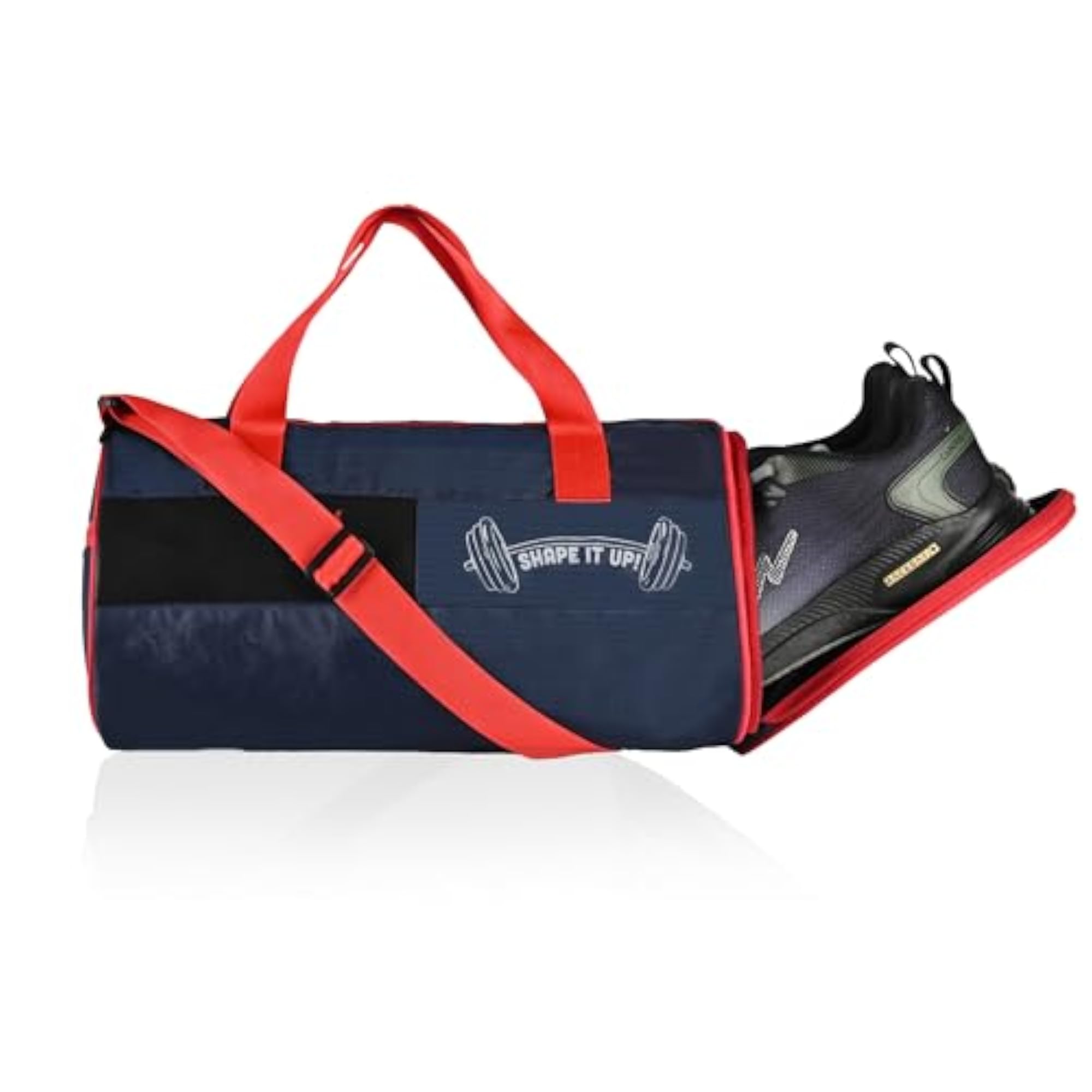 Water Resistant 3 Compartment Gym Bag for Men & Women
