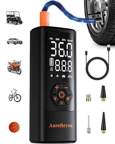 Portable Cordless Tire Inflator with Gauge