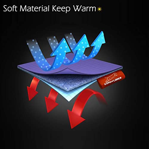 Expawlorer Pet Dog Clothes With Pocket, Polar Fleece Dog Hoodie Fall Cold Winter Sleeveless Sweater With Hat Warm Cozy Sweatshirt For Small To Large Dogs Boy And Girl (Red, M) #TOP2