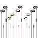 geeboy 5 Pack Earbud Headphones Headphones Wholesale in-Ear mic 3.5mm Electronics Wired Headphones (Earphones/Earbuds/Headset) for iOS and Android Smartphones, Laptops, Gaming, Chromebook