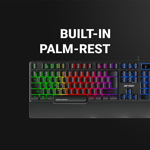 Ant Esports KM500W Gaming Backlit Keyboard and Mouse Combo, LED Wired Gaming Keyboard, Ergonomic & Wrist Rest Keyboard, Programmable Gaming Mouse... - Image 3