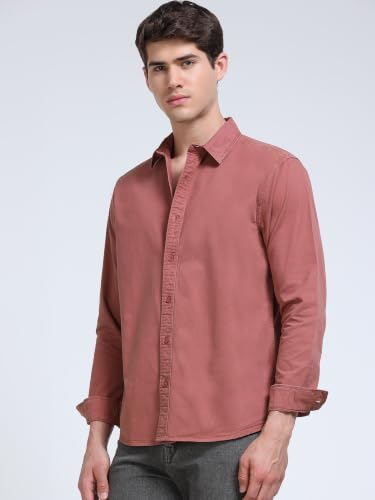 Image of StitchX Men's Full Sleeve Core Essentials Twill Over-Dyed Shirt XS-2XL