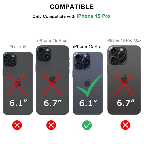 Coque iPhone 15 Pro TENDLIN évite rayures étui bois carbone twill
