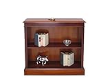 Regal, Bücherregal Antike Fundgrube Regal Bücherregal Büro Wandregal englischer Stil in Mahagoni 90x100x30 cm (6083)
