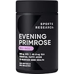 Sports Research® Evening Primrose Oil with GLA - Cold Pressed Oil supporting Women's Health - Hexane Free · Non-GMO · Gluten Free - 240 Mini-Capsules