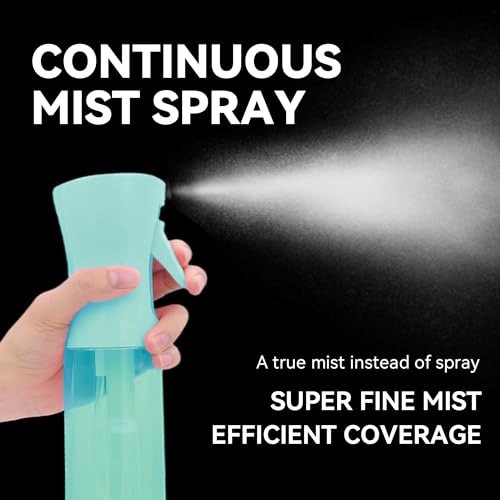 Continuous Mist Spray Bottle for Hair, Face & Plants (6.8oz/200ml) - Ultra Fine Travel-Size Water Mister for Salons, Cleaning, Pets & Skincare Leakproof Design2