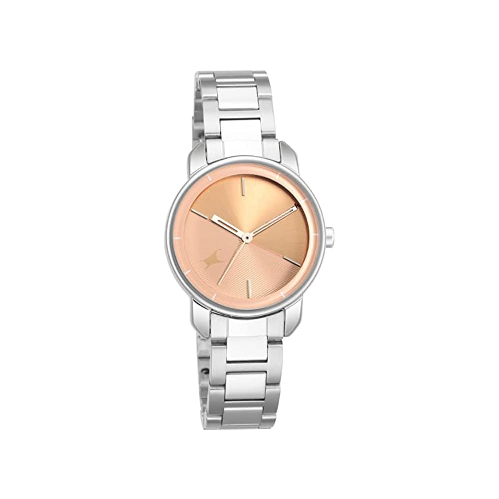 Fastrack Analog Watch For Women| With Stainless Steel Strap| Round Pink Dial Watch| Water Resistant Watch| Silver Band Color Watch (B093C9XLQM) Amazon Price History, Amazon Price Tracker