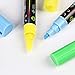 Mencom Liquid Chalk Markers,Vibrant Chalk Pens for Blackboard, Chalkboard, Mirrors Glass, Reversible Tips Chalk Markers for Kids and Adults (30)