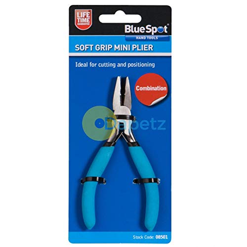 Blue Spot 08501 Mini Combination Plier with Dipped Handle - Blue