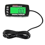 RacingPowerSports Backlit Digital Tach Tachometer Hour Meter ATV Boat Bike UTV