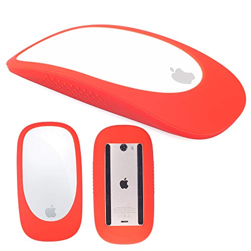 Image of N /T Silicone Case Cover Protective Skin for Magic Mouse 1 /2 Silicone Case for Apple Magic iPad Mouse (Red)