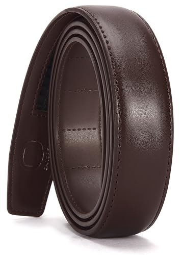 Image of CHAOREN Ratchet Belt Strap Only 1 1 /4 inch, Replacement Leather Belt for 32mm Buckle