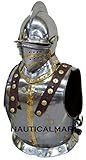 NauticalMart Medieval Knight Breastplate Armor with Bergonet Helmet Halloween Costume