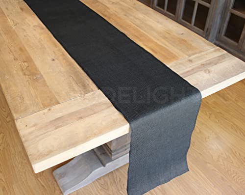 Premium 14-Inch Black Burlap Roll - 10 Yards of High-Quality Jute Fabric with Finished Edges for Rustic Decor and Crafting 4 Premium 14-Inch Black Burlap Roll - 10 Yards of High-Quality Jute Fabric with Finished Edges for Rustic Decor and Crafting - Image 3