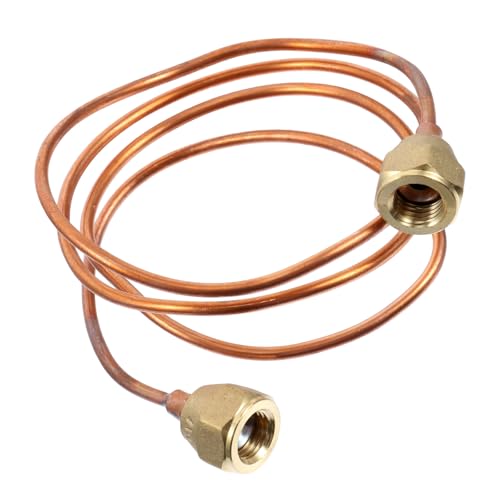 iplusmile Tubo Capilar de Cobre Flexible 90 CM Conector de Latón Resistente Oxidación Tubería de Refrigeración para Refrigeradores y Aire Acondicionado Piezas de Repuesto Duraderas para