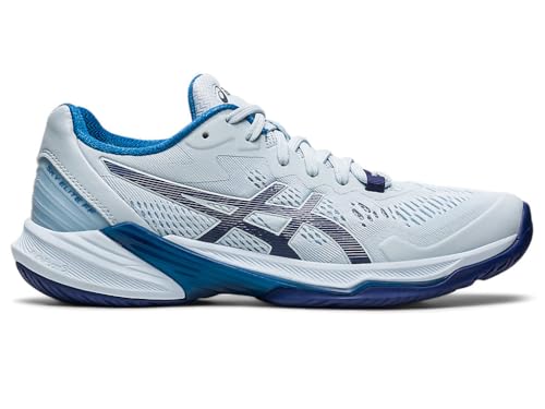 ASICS Tênis de vôlei feminino Sky Elite FlyteFoam 2, Azul celeste/índigo, 38
