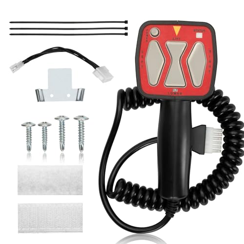 Deerdtride Handheld Snowplow Controller Compatible with Western 56462 Fisher 9400 SAM 1306902 Straight Blade 6 Pin Plug Replacement Switch for Snowplow Trucks Driveway Snow Removal Winter Clearing