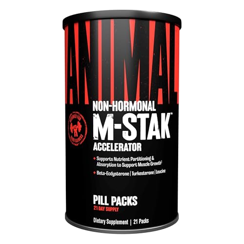 Animal M-Stak - Muscle Builder and Anabolic Mass Gainer Supplement for Bodybuilding - Lean Muscle...
