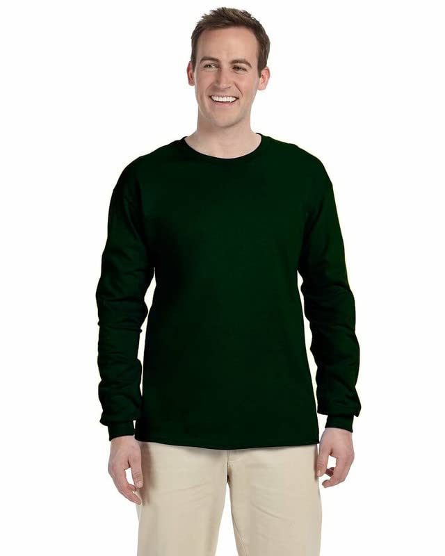 Gildan Long Sleeve Heavy-Cotton 5400 Forest Green - Main Image