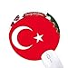 Türkei Nationale Flagge Asien Land Rund um Gummi Maus Pad Weihnachtsbaum Mat