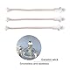 Yosoo 7Pcs Öl Laterne Docht hitzebeständiger Kerosin Docht für keramische Halter Fackel Wein Flaschen Öl Kerze Lampen Faser Glas