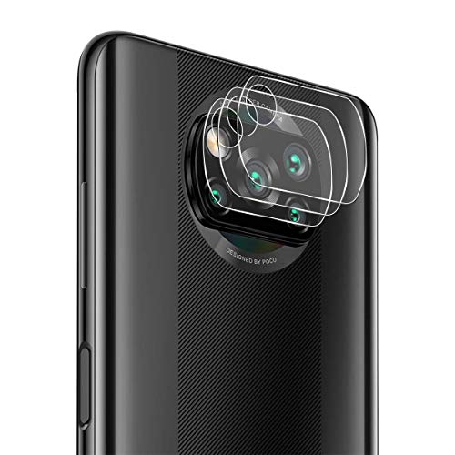 Aerku Cámara Trasera Lente Protector de Pantalla para Xiaomi Poco X3 NFC [3 Piezas], [Vidrio Flexible] HD Sin Burbujas Cristal Templado Cámara Protector para Xiaomi Poco X3 NFC