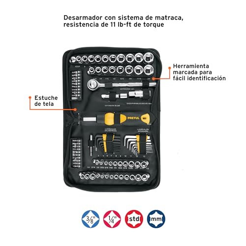 La Mejor Selección de Juegos de herramientas los 5 mejores. 8 Juegos de herramientas marca Pretul (2)