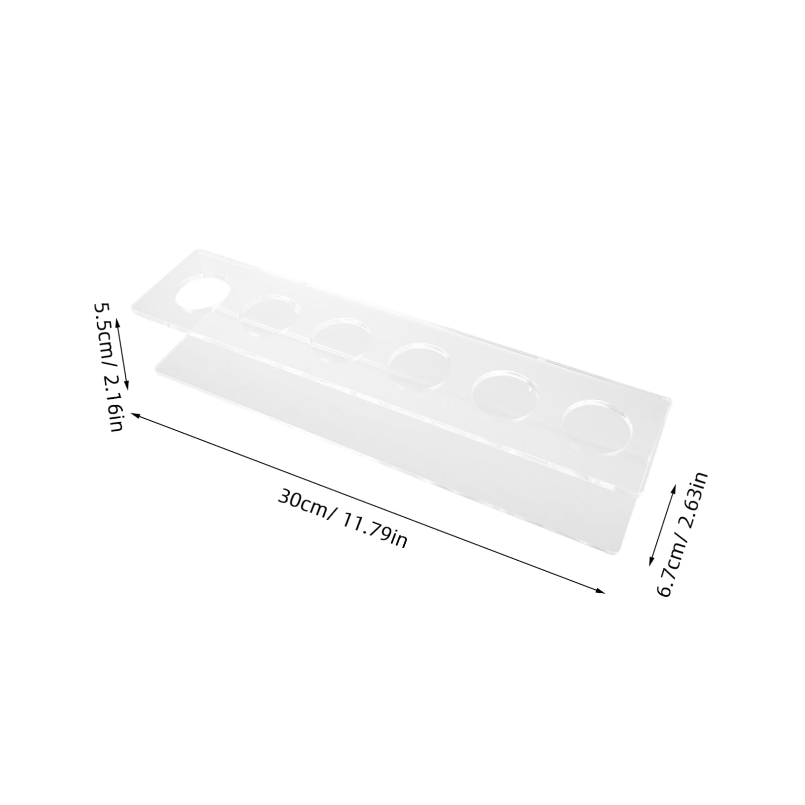 Mikikit 2Pcs Wall Mounted Durable Acrylic Rack for Billiard Sticks Space Saving Design for Home Club and Bar Use Modern Aesthetic Display and Convenient Storage