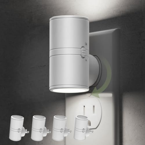 Image of L LOHAS LED Bright Night Lights Plug into Wall,Daylight White,Rotating,Mini