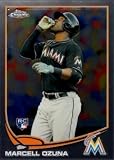 2013 Topps Chrome Baseball #33 Marcell Ozuna Rookie Card