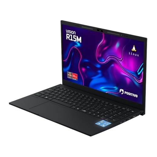 Positivo Vision R15M, Notebook AMD Ryzen 7-5825U, 32GB RAM, 512GB SSD, Tela 15,6″ Full HD IPS, Minitela Integrada, Linux