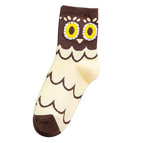 WZDSNDQDY Chaussettes Homme, matière Coton, Forme et déodorant, Bas Chouette Cover