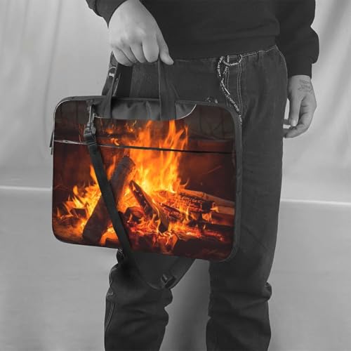 Bolso maletín para portátil Burning Firewoods unisex miniatura 2