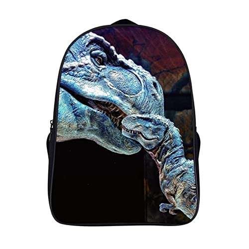 Sac à dos dinosaure 3D unisexe pour voyage et travail (40x28x16cm)