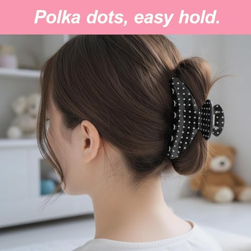 Set de 5 pinzas de pelo con lunares miniatura 4