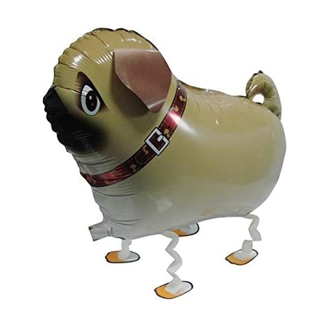 Party Balloons Pug Jungle Walking Pet Balloon Animal Airwalker Zoo Farm Foil Balloon Helium Kids Fun Party Birthday Cover