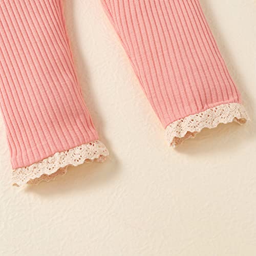 U·nikaka Toddler Baby Girl 0-36 Months 5-Pack Pants In Grey White Black Orange And Pink #TOP5