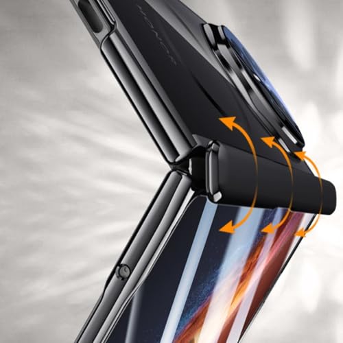Coque Honor Magic V6 noire mince avec protection charnière et écran