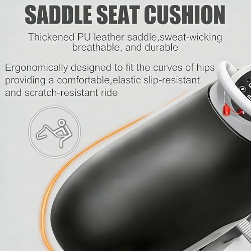 Máquina eléctrica de equitación simulada 3D para interior, máquina de ejercicios abdominales y de fitness con vibración de 20 velocidades y pantalla LCD táctil, para gimnasio y entrenamiento en interiores miniatura 5