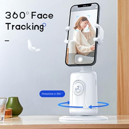 Trípode con autotracking 360° para smartphone y soporte rotatorio de seguimiento inteligente 5