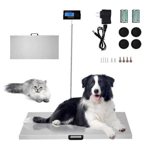 Báscula digital para mascotas y ganado, capacidad 440 lbs miniatura 1