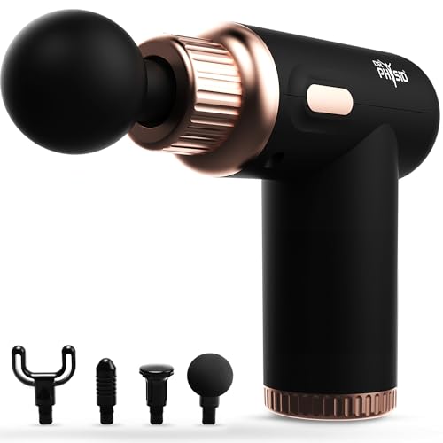 Dr Physio USA Dynamo 1034 Percussion Gun Massager for Full Body Pain Relief, Rechargeable Cordless Deep Tissue Massage Machine for Legs & Arms, Use at Home, Gym & During Travel