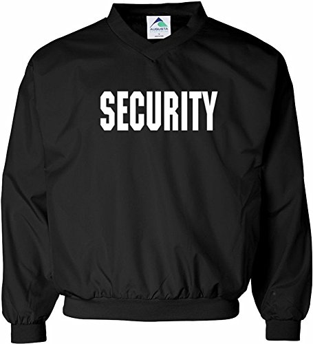 Security Windbreaker Pullover Jacket Silkscreen Front & Back Micro Poly 13711