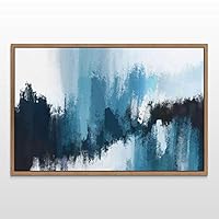 Framed Canvas Wall Art Abstract Landscape Canvas Prints Home Artwork Decoration for Living Room,Bedroom - 16x24 inches